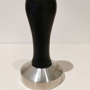 Joe Frex 51mm Edelstahl-Tamper mit Griff Buche schwarz