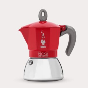 Bialetti Moka Induktion 4 Tassen rot