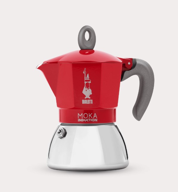 2299 Bialetti Moka Induktion 4 Tassen rot