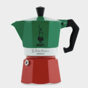 Bialetti Moka Express Tricolore 6 Tassen Alu