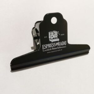 Klammer clip Espressorado für Kaffeepackung