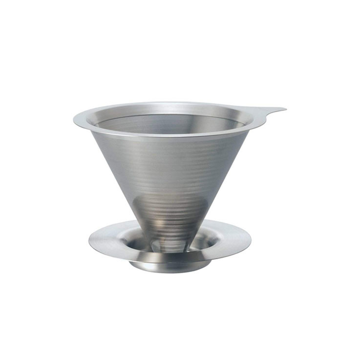 2402 Hario V60 01 Double Mesh Metal Dripper 1-2T