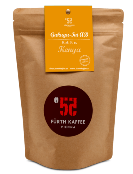 2700 Fürth Kaffee Kenya BIO Gakuyu Ini AB-ganze Bohne-250g